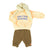 Baby sweatshirt | Yellow w/ "united oceans" print