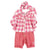 Baby unisex trousers w/ buttons | Strawberry checkered