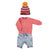 Baby sweatshirt | Pink w/ "Sea People" print