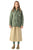 Long skirt | Sage green checkered