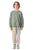 Sweatshirt | Green w/ "red cross" print