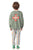 Sweatshirt | Green w/ "red cross" print