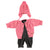 Knitted baby cardigan | Pink