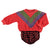 Terry cotton baby sweatshirt | Red w/ multicolor triangle print