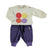 Baby sweatshirt | Ecru w/ multicolor circles print