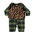 Baby jumpsuit | Green & black checkered