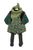 High shorts w/ straps | Green w/ animal print
