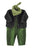 Baby jumpsuit | Green w/ black stripes