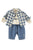Baby trousers | Washed navy denim