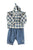 Baby blouse | Blue & white checkered