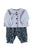 Baby Unisex trousers | Blue w/ animal print
