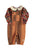 Baby dungarees | Brown w/ black stripes