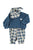 Baby Unisex trousers | Blue & white checkered