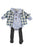 Baby Long sleeve romper w/ collar | Light blue soft denim