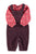 Baby dungarees | Aubergine corduroy