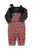 Baby Dungarees | Pink w/ animal print