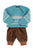 Baby Jogging pants | Brown w/ animal print