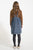 Short dress w/ straps | Blue w/ animal print
