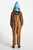 Dungarees | Brown w/ black stripes