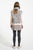 Knitted waistcoat | Light pink w/ black animal print