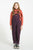 Knitted sweater w/ collar | Pink w/ animal print