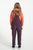 Knitted sweater w/ collar | Pink w/ animal print