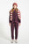 Terry cotton sweatshirt | Aubergine w/ animal print
