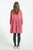 Short dress | Pink checkered w/ flowers