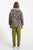 Mom fit trousers | Olive green w/ zebra print