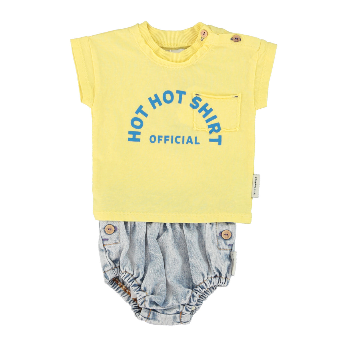 baby t'shirt | yellow w/ ice cream print – piupiuchick