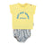 baby t'shirt | yellow w/ ice cream print