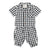 baby hawaiian shirt | black & white checkered