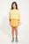 knitted blouse w/ collar | ecru & yellow