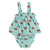 baby high waisted shorties | blue w/ red bows