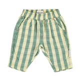 Baby unisex trousers | light yellow checkered