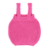 Girl baby pink knitted top with cherry print