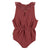 playsuit | aubergine w/ multicolor stripes