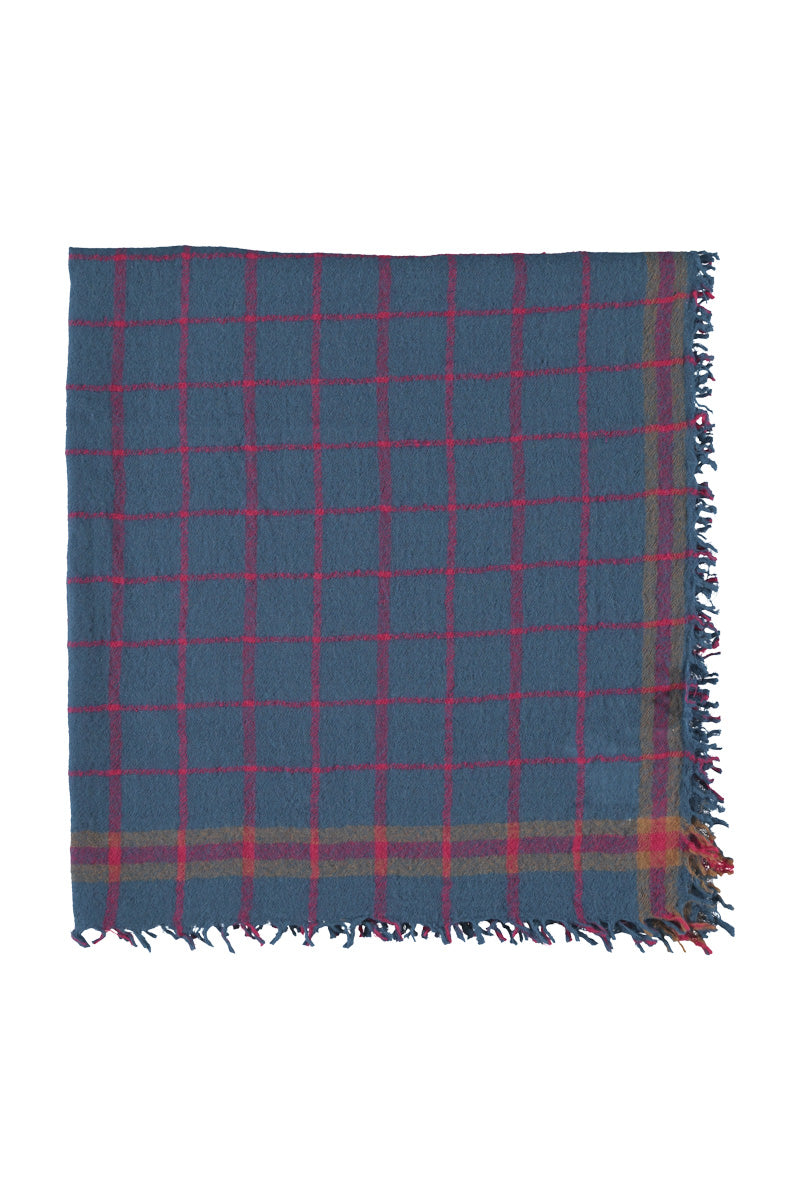 Scarf Blue Checkered