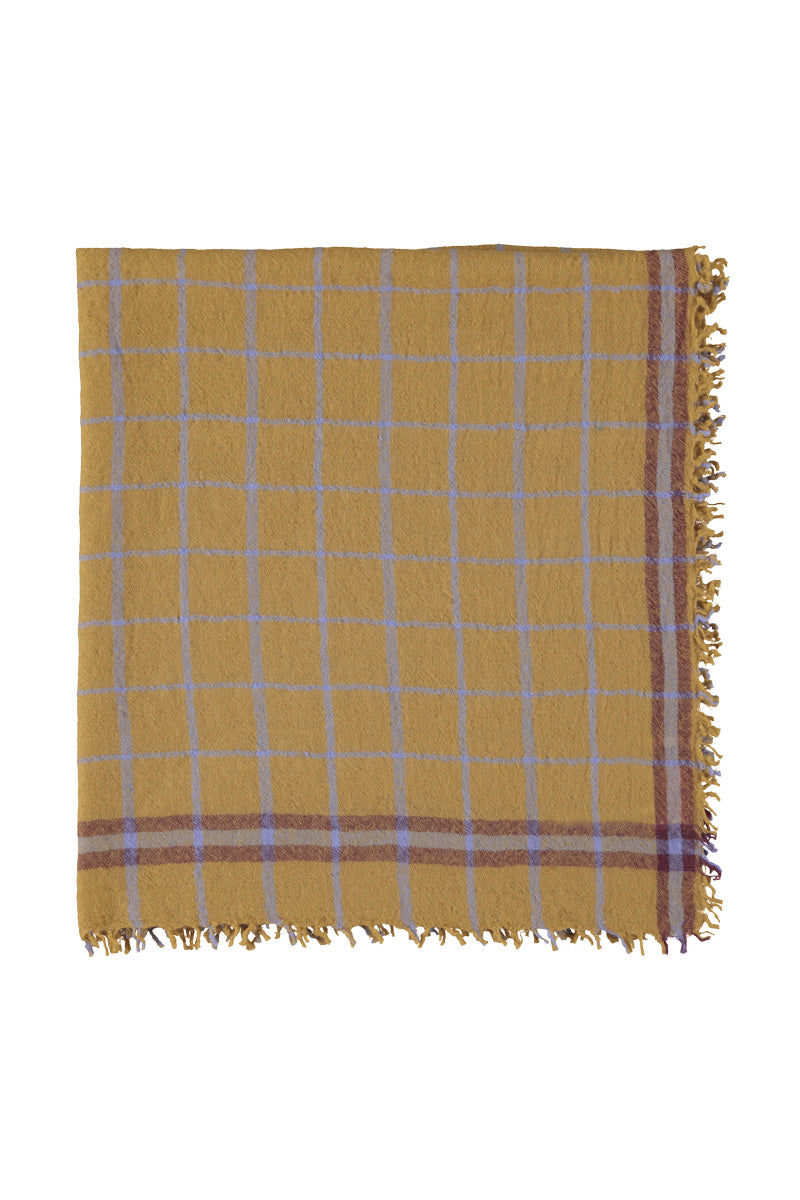 Scarf Camel Checkered