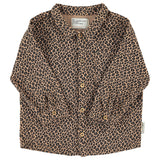 Shirt Brown with Animal Print