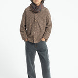 Shirt Brown with Animal Print
