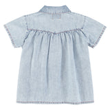 short dress | blue light denim