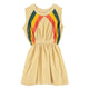 short dress | sand w/ multicolor stripes