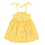 short dress | yellow w/ flowers allover