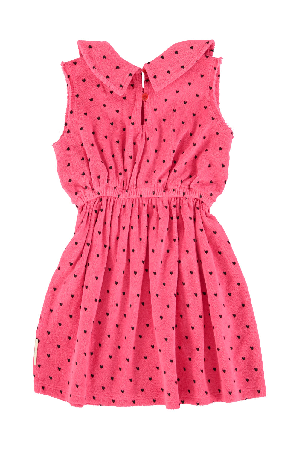 short dress w/ collar |pink w/ black hearts allover – piupiuchick