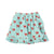 short skirt w/ ruffles | blue w/ red bows