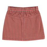 Short Skirt Bordeaux with Black Stripes