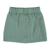 Short Skirt Green with Black Stripes