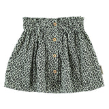 Short Skirt Mint Green with Animal Print
