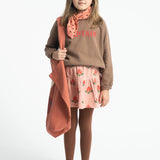 Short Skirt Pink with Big Flowers